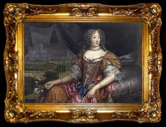 framed  Pierre Mignard Portrait presumably of Madame de Montespan, ta009-2